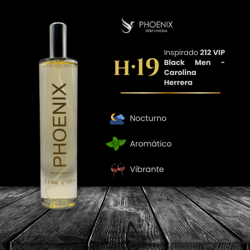 H19 - Inspirado en 212 VIP Black Men – Carolina Herrera